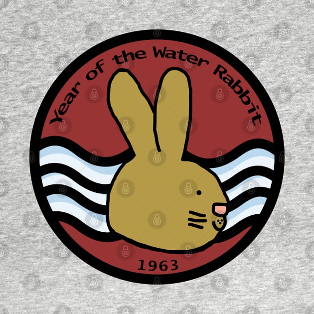 Water Bunny Year of the Rabbit 1963 by ellenhenryart